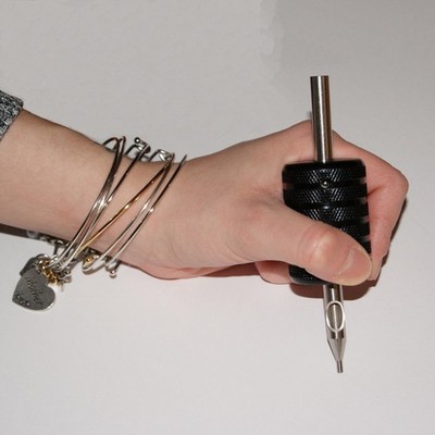 1pc Light Weight Metal Alloy Tattoo 1.5'' inch or 35mm Grip with Back Stem Tube