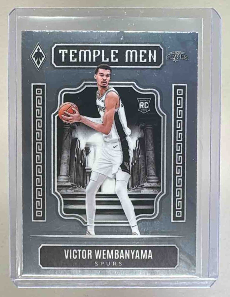 Victor Wembanyama 2023 Panini Phoenix #7 Temple Men Rookie RC