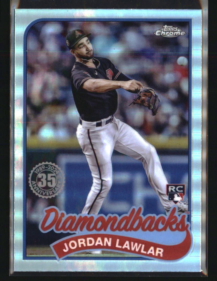 2024 Topps Chrome #89CB-14 Jordan Lawlar 1989 Topps Baseball 35th Anniversary