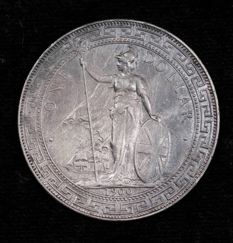 1900 B One Dollar British Trade Dollar #M6106