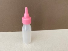 Vintage Plastic Dolls Feeding Bottle (Works for First Love Dolls)
