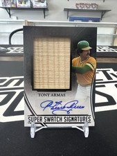 2025 Leaf In The Game Used Tony Armas /3 Auto Jumbo Bat Card Athletics