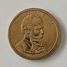  Rutherford B Hayes Dollar Gold Coin  (1877-1881) 19th President Rare 2011 P