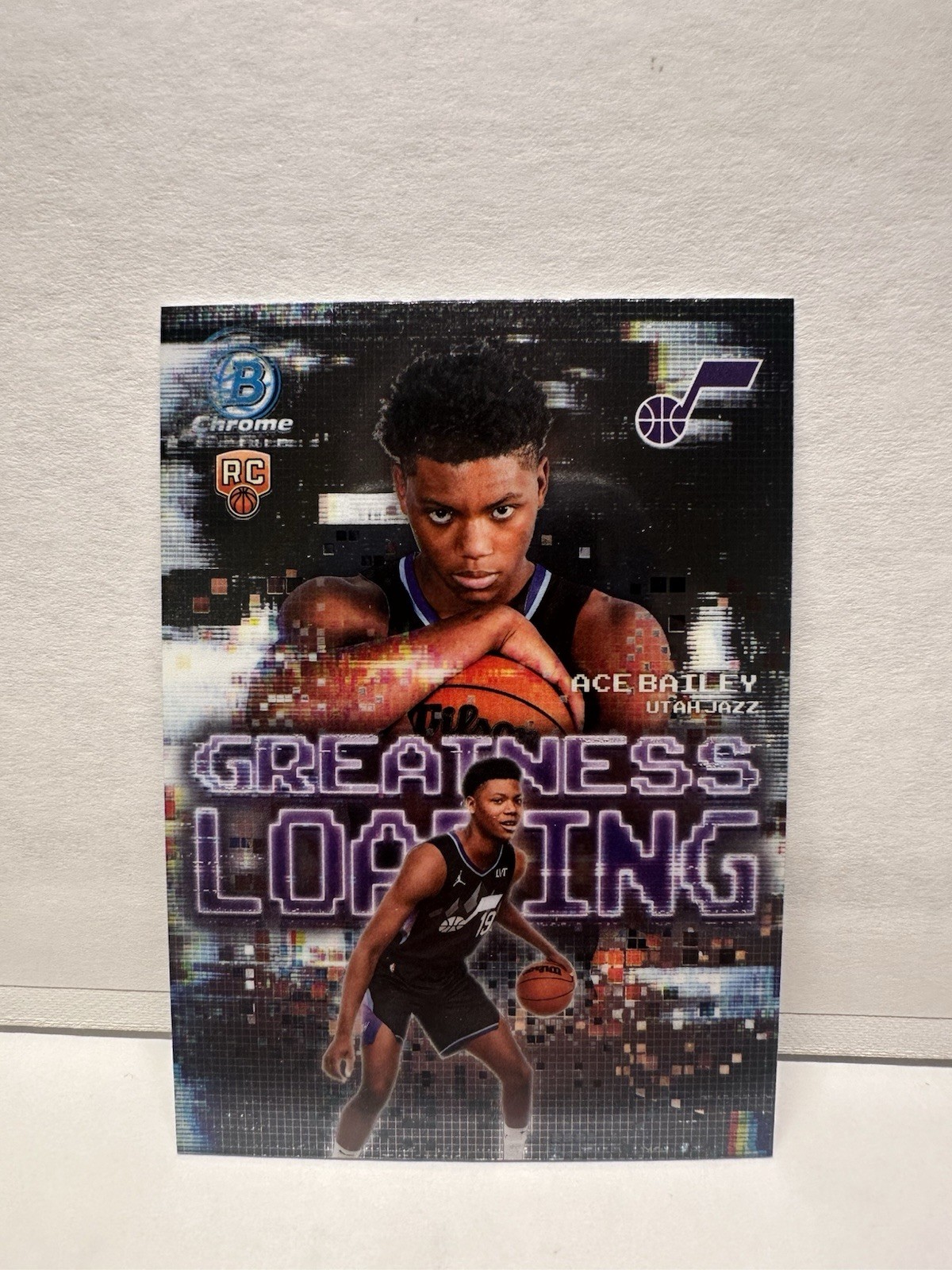 Topps Chrome 2025 Ace Bailey GL-5 Utah Jazz Greatness Loading Rookie Insert