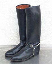 Italian WW2 Royal Army Cavalry Officer original M34 black leather boots