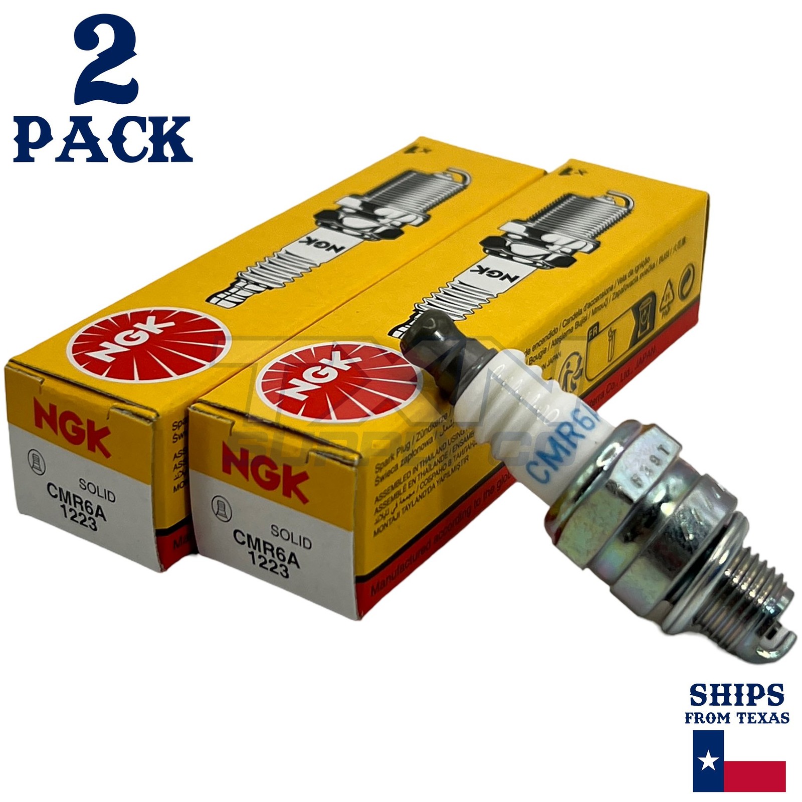 NGK 1223 Spark Plug CMR6A - 2 Pack
