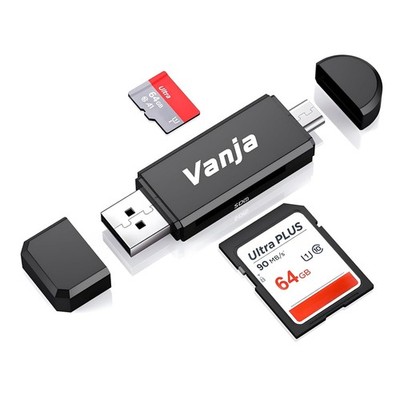 Kartenleser 2 in 1 USB 2.0 Micro USB Kartenlese Gerät PC Smartphone OTG Adapter