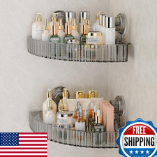Ankoox Corner Shower Caddy Suction Cup Bathroom Shower Organizer for Bathroom St