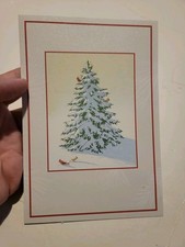 Hallmark Greeting Card Peace And Joy Christmas Tree Holiday Made In USA