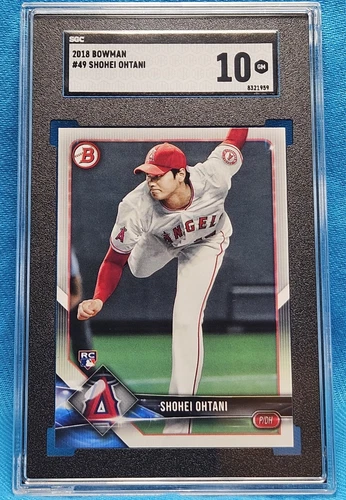 Shohei Ohtani 2018 Bowman Rookie Card #49 SGC 10