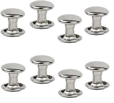 300 Sets Silver Stainless Steel Leather Rivets Double Cap Rivet Tubular Metal St