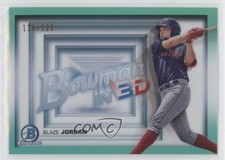 2022 Bowman Bowman in 3-D! Aqua Refractor 116/125 Blaze Jordan #B3D-7 0c3e