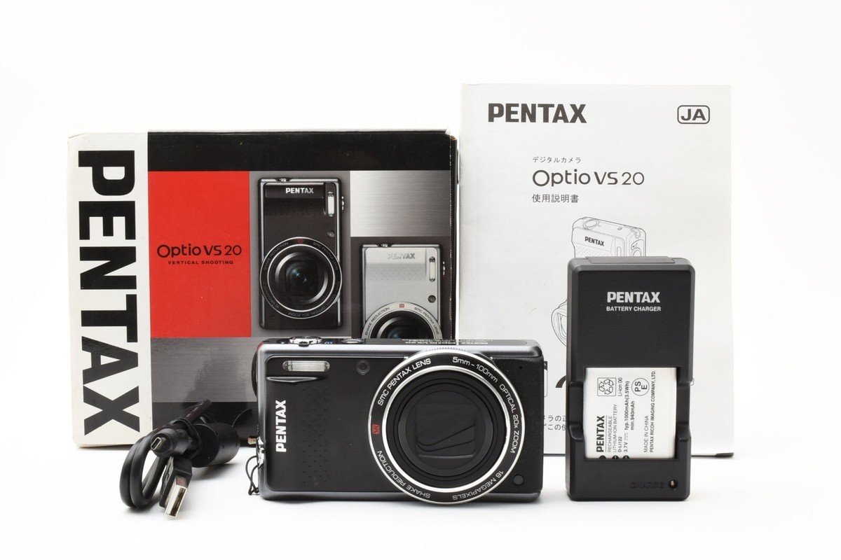 Pentax Optio VS20 Black Digital Compact Camera for sale online