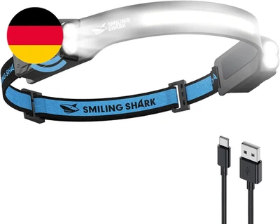 Smiling Shark Kopflampe, 2400Mah Ultra-Helle Wiederaufladbare Headlamp Weißes Li