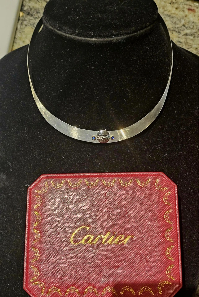 Collar Cartier Piezas Plata Esterlina Hecho a Custume Foto 2 de 4
