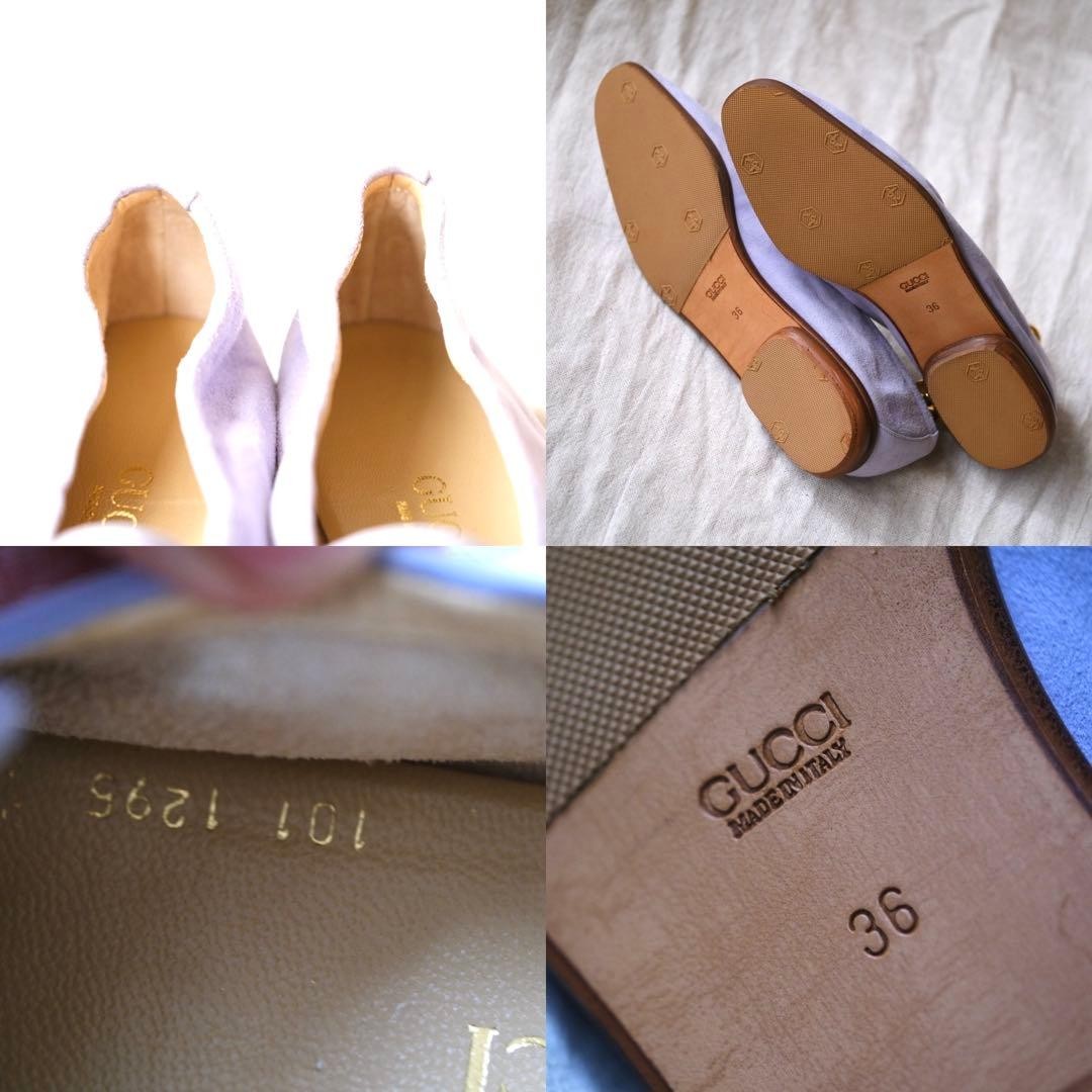 Gucci Horsebit Loafers Shoes Lavender Suede Size 36 US About6 For Women thumbnail 8