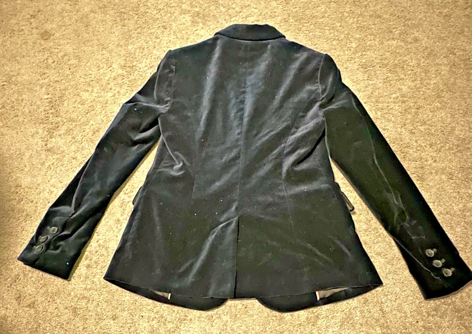 Boden женщин 8 США Blazer бархата с подкладкой карманы темно-синий - Изображение 2 из 4