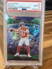 2024 Panini Prizm - Fireworks Bo Nix #23 Green Prizm (RC) - PSA 10!