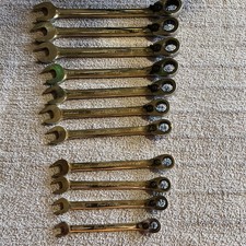 Blue-point Metric 11pc Ratcheting Combination Wrench Set 8-19 Missing 12mm