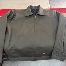 Dickies Eisenhower Quilted Jacket Mens XL Moss Green Full Zip Lined