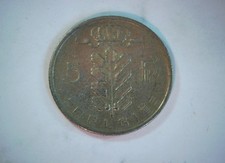 Belgium 1967 5 Francs Belgium 5 Francs (King Baudouin I, Dutch legend) Coin