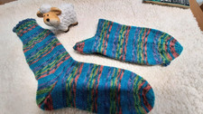 handgestrickte Socken Gr. 39/ 40  mit Strickelastik im Bund aus Opal Sockenwolle