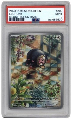 2023 Pokemon Lechonk 209/197 SV03: Obsidian Flames Illustrations