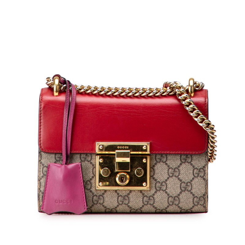 Gucci GG Supreme Chain Shoulder Bag in Iconic Monogram Canvas