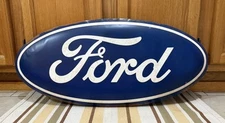 Ford Sign Service Dealer Garage Metal Tools Gas Oil Vintage Style Wall Decor
