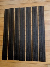 Etimoe fumed wood veneer 7 pieces 2 3/8" x 24 1/4" each 1/42" pretty flat