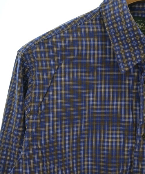 Shuttle notes Casual Shirts BluexBrownxWhite(Chec… - image 4