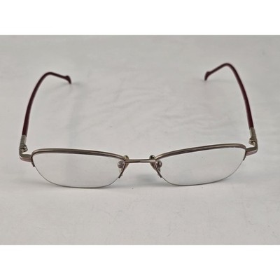 Stepper SI-50066 F031 Red Half Rim Titanium Eyeglasses Frames 52-17-130mm