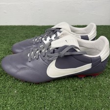 The Nike Premier 3 FG Light Graphite Gray Varsity Red HM0265-003 Men 10 Soccer