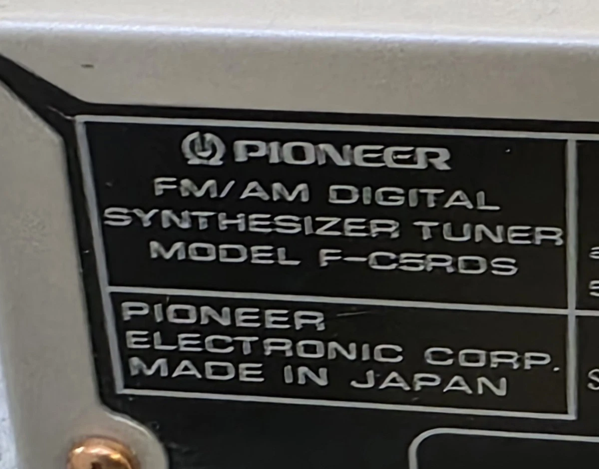 Pioneer F-C3 RDS Tuner