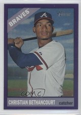 2015 Heritage High Number Chrome Purple Refractor Christian Bethancourt #654 6t0