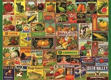 Vintage Seed Packets 1000 Piece Jigsaw Puzzle