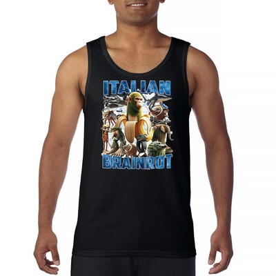 Italian Brainrot Men's Tank Top Funny Absurd Gen Z Internet Meme Trend