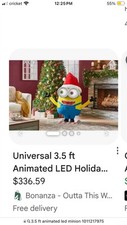 3.5 ft. Animated LED Holiday Minion 1011217975 NEW