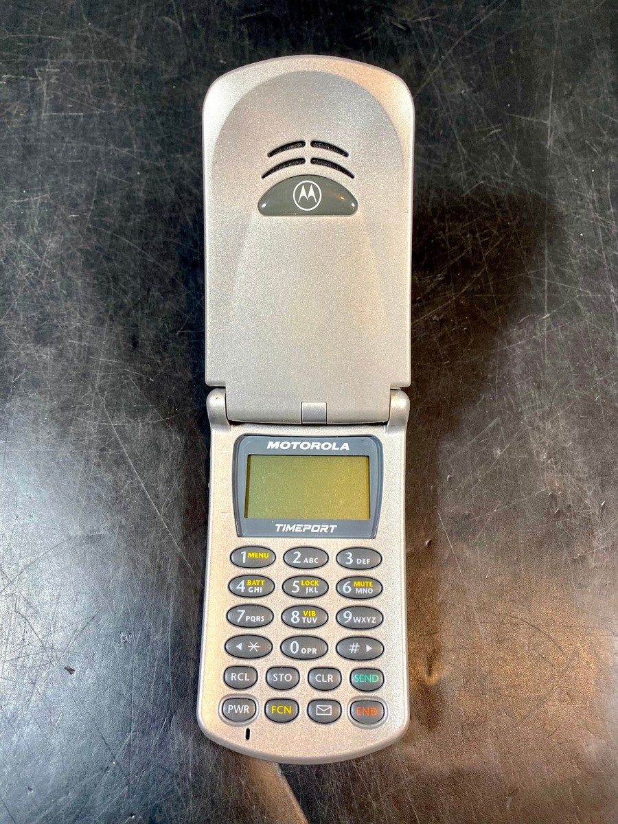 Vintage Motorola Timeport Flip Cell Phone Mercedes-Benz Branded