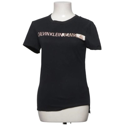 Calvin Klein Jeans, T-shirt, Größe: S, Schwarz, Baumwolle, Print, Damen #SB5