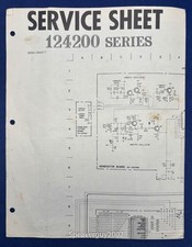 Original Hammond Organ Service Sheet / 124200 Series --- CS1