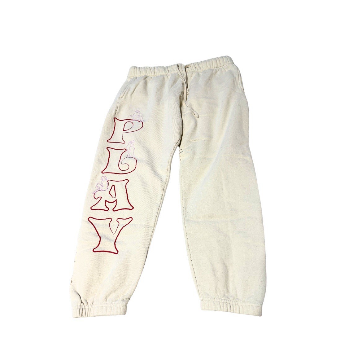 Playboy x Pacsun Cream Colored Sweatpants Size L