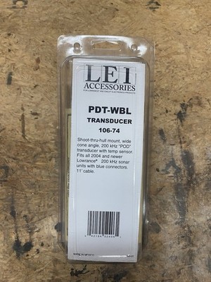 New Lawrance LEI Accessories PDT-WBL Transducer Part#106-74