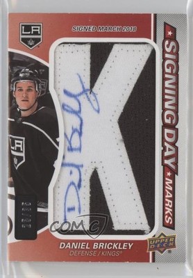 2018-19 SP Game Used Edition 25/35 Daniel Brickley #SDM-DB Rookie Auto RC 0rd2
