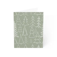 Christmas Cards, Set of 10 Cute Blank Holiday Greeting Cards 