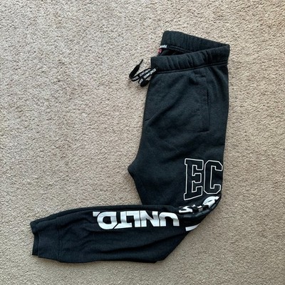 Ecko Unltd Sweatpants Mens Medium (34x30) Mid Rise Tapered Leg Fleece Grey