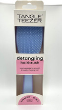 NIB TANGLE TEEZER Detangling Hairbrush Straight - Curly LITE BLUE Wet/Dry