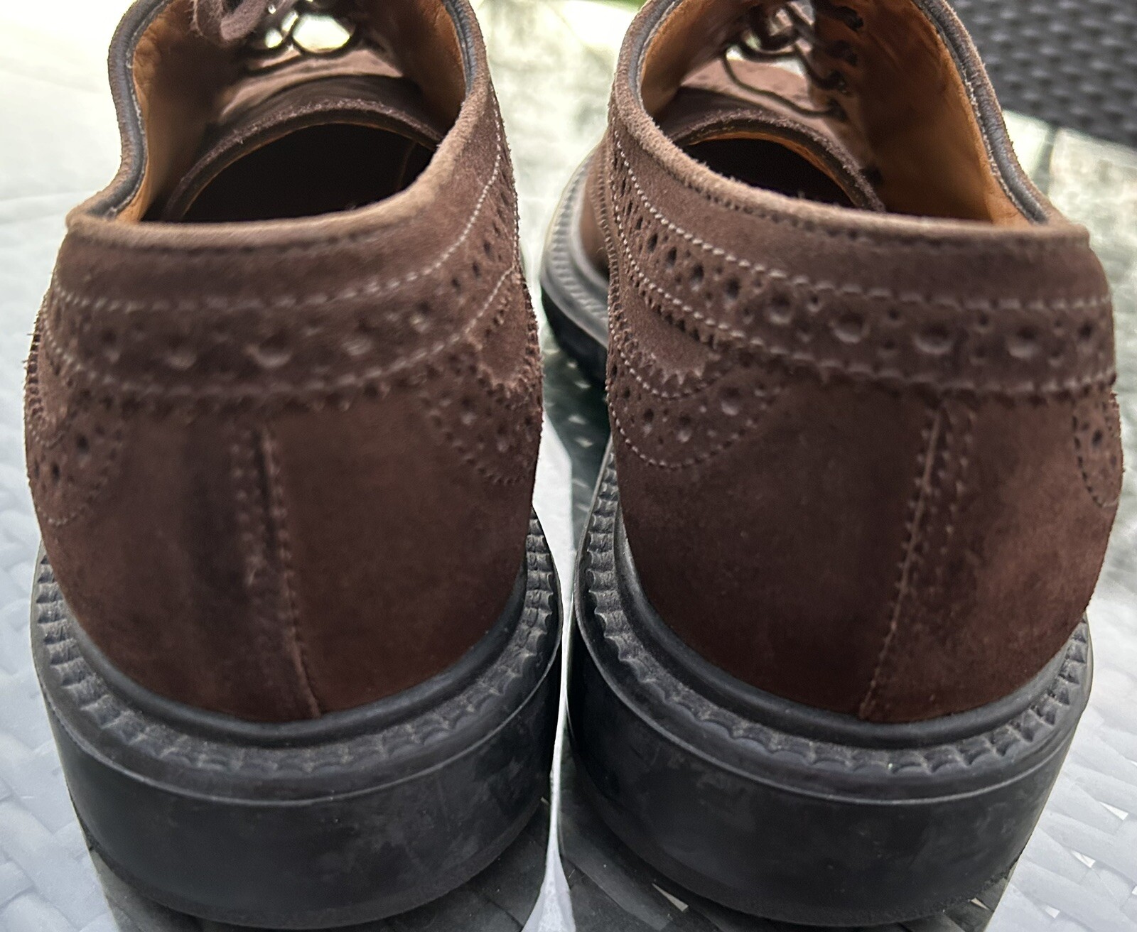 SAOLA Scarpe uomo Tods derby traforate punta alare marrone scamosciato 6 5 Italia