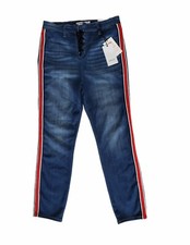 New Cello Women's High-Rise Crop Skinny Deluxe Comfort Stretch Blue Jeans Sz 11