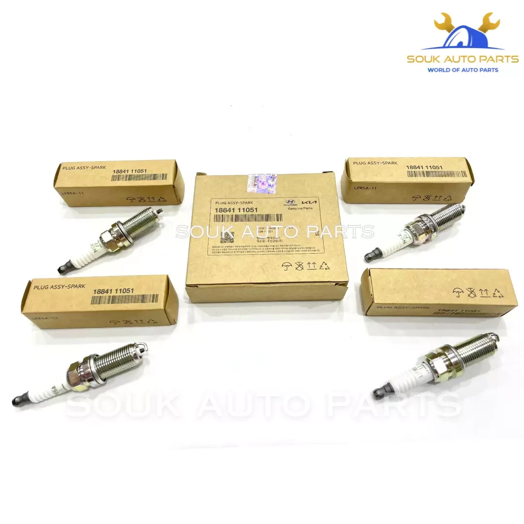 18841-11051 Genuine Hyundai Kia SPARK PLUG SET OF 4 Pcs LFR5A-11 SORENTO